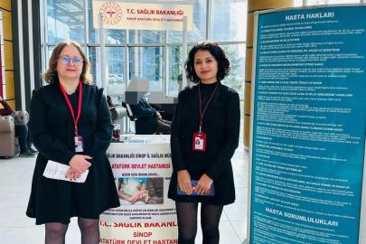 Sinop’ta Hasta Hakları Günü’nde bilgilendirme etkinliği