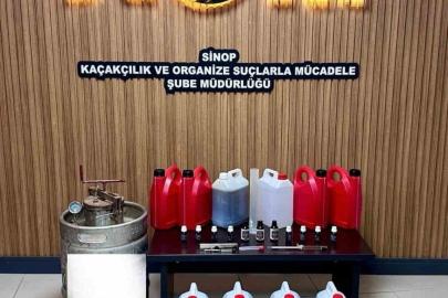 Sinop’ta sahte alkol operasyonu:1 gözaltı