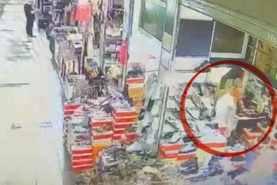 Spor ayakkabı almak için iş yerini dolandırdı
