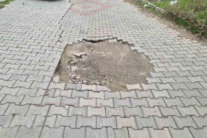 Süleymanpaşa’da bozuk sokaklar tepki çekiyor