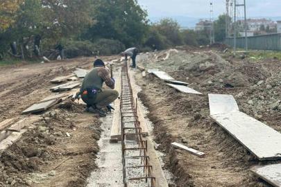 Taşköprü Belediyesi’nin bisiklet yolu projesinde çalışmalar sürüyor