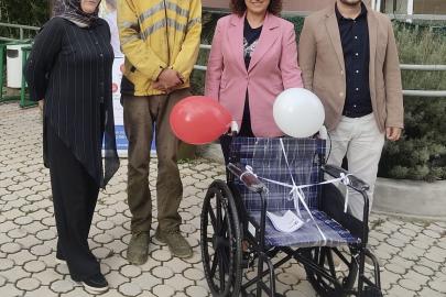 Tehdit soruşturması tekerlekli sandalye bağışıyla sonuçlandı
