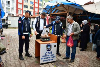 Terme semt pazarlarında denetimler devam ediyor