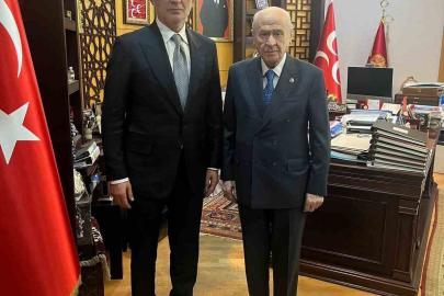 TFF Başkanı Hacıosmanoğlu’ndan MHP lideri Bahçeli’ye ziyaret