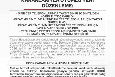 Ticaret Bakanlığı’ndan cep telefonu taksitlerine yeni düzenleme
