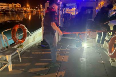 Ticari gemide rahatsızlanan şahıs denizden tıbbi tahliyesi yapıldı