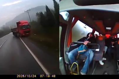 Tırın hatalı sollaması faciaya davetiye çıkardı: 24 kişi ölümden döndü