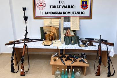Tokat’ta tarihi eser ve silah kaçakçılığı operasyonu: 6 gözaltı