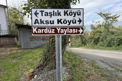 Trafik güvenliği için yeni levhalar yerleştirildi