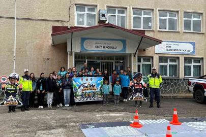 ‘Trafikte Ben de Varım’ projesi köy okulunda başladı