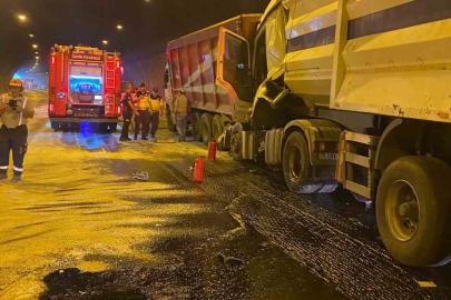 Tünel içinde çarpıştılar: 1 yaralı