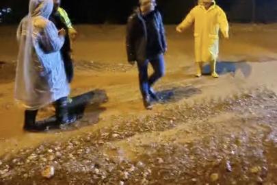 Tut’ta şiddetli yağış sele neden oldu