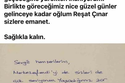 Tutuklanan Başkan Doğan’dan mesaj
