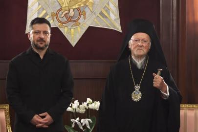 Ukrayna Devlet Başkanı Zelenskiy, Patrik Bartholomeos ile bir araya geldi