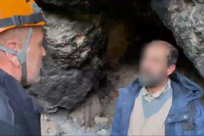 Uludağ’da mağaraya sığınan yaşlı adam için seferber oldular