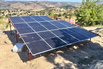 Yenipazar’da sondaj tesisine güneş enerjisi sistemi kuruldu