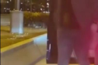 Yol kesen trafik magandaları otomobilde bebek olmasına rağmen tehditlere devam etti