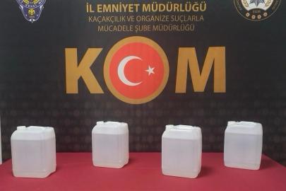 Yozgat’ta 20 litre etil alkol ele geçirildi