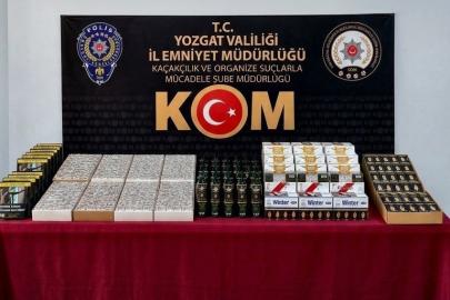 Yozgat’ta 35 bin makaron ele geçirildi