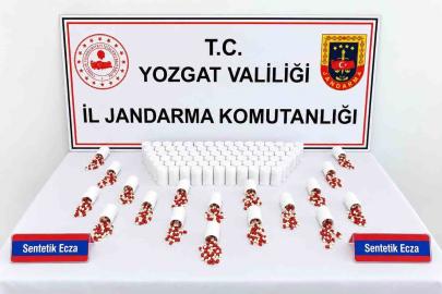 Yozgat’ta 5 bin 626 sentetik ecza hap ele geçirildi