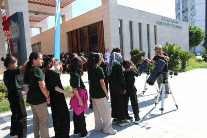 Yüreğir’de Dünya Uzay Haftası’na özel güneş gözlemi