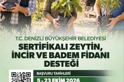 Zeytin, incir ve badem fidanı desteği için başvurular devam ediyor