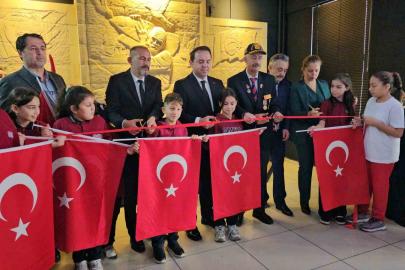 Zonguldak’ta öğrencilerin hazırladığı Çanakkale rölyefi açıldı